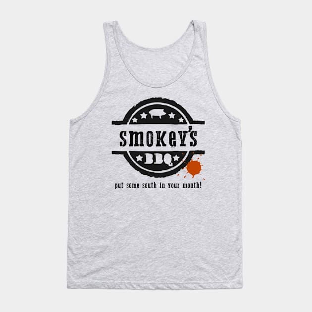 Smokey's BBQ House Tank Top by inkandespresso7